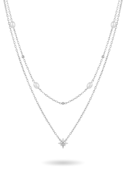 Collier Acier Inoxydable double rang Chloé