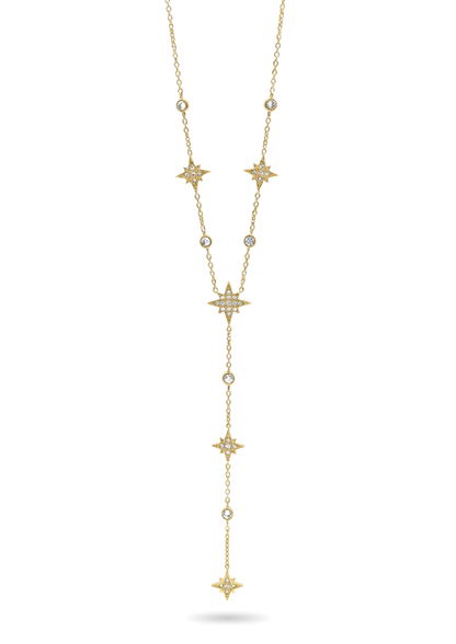Collier Y Acier Inoxydable Étoile