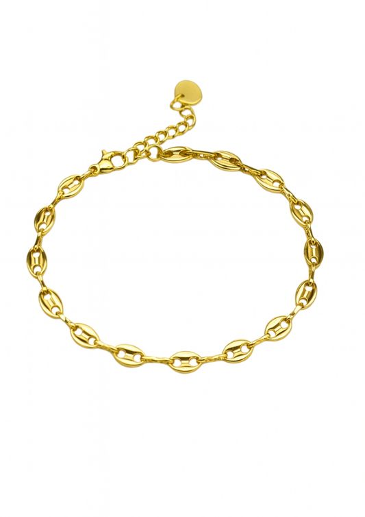 Bracelet Acier Inoxydable Grain de Café