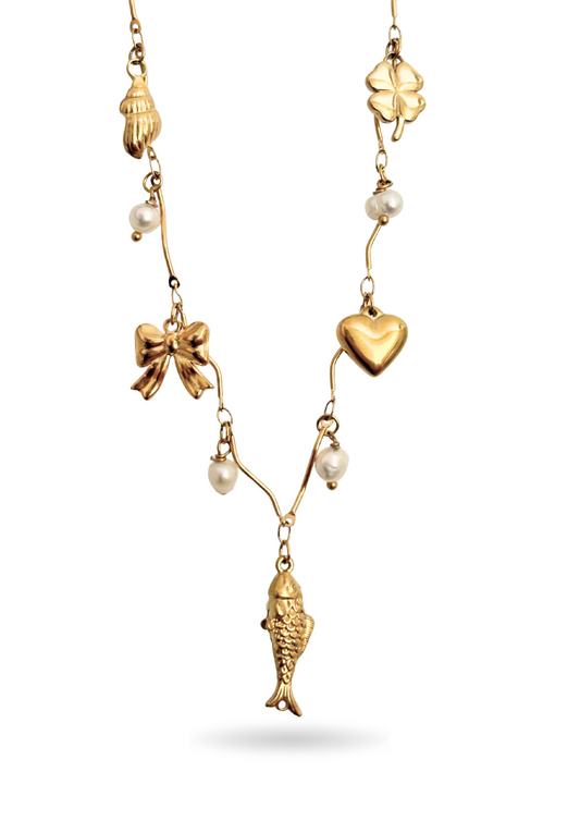 Collier Charms Or