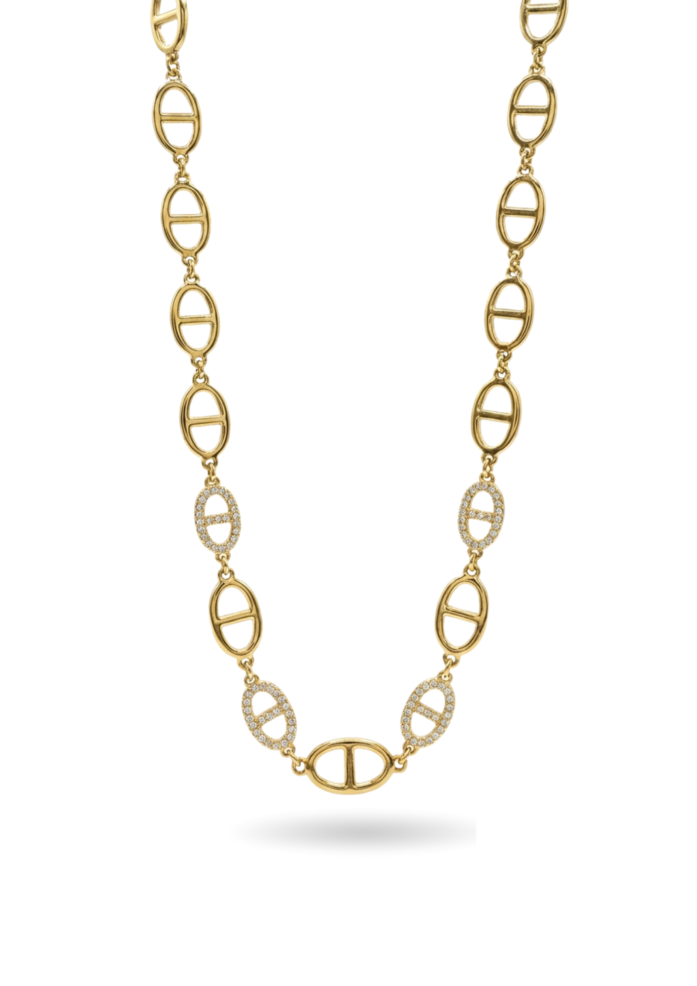 Collier Acier Inoxydable Maille Marine Femme