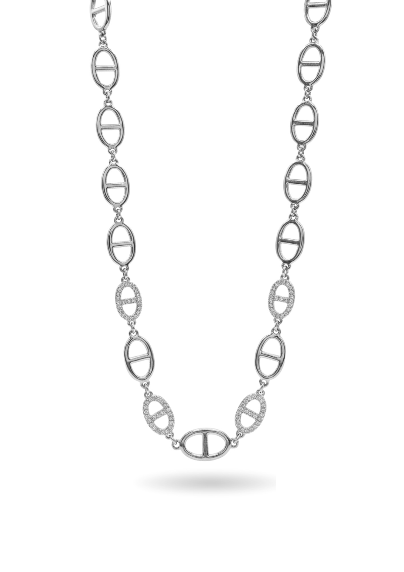 Collier Acier Inoxydable Maille Marine Femme
