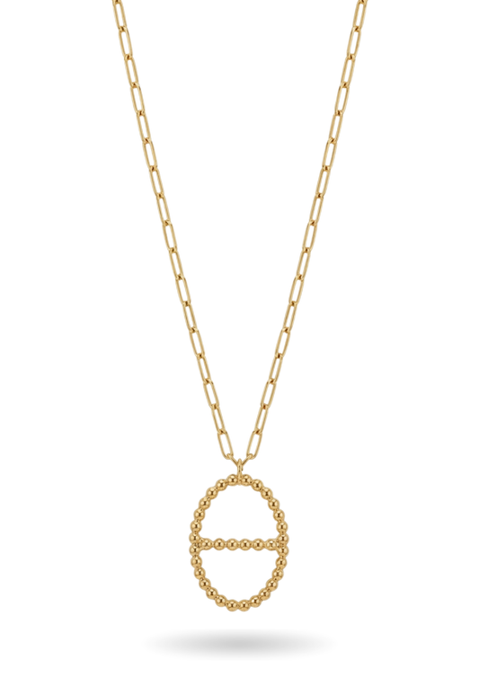Sautoir Acier Inoxydable Pendentif Maille Marine