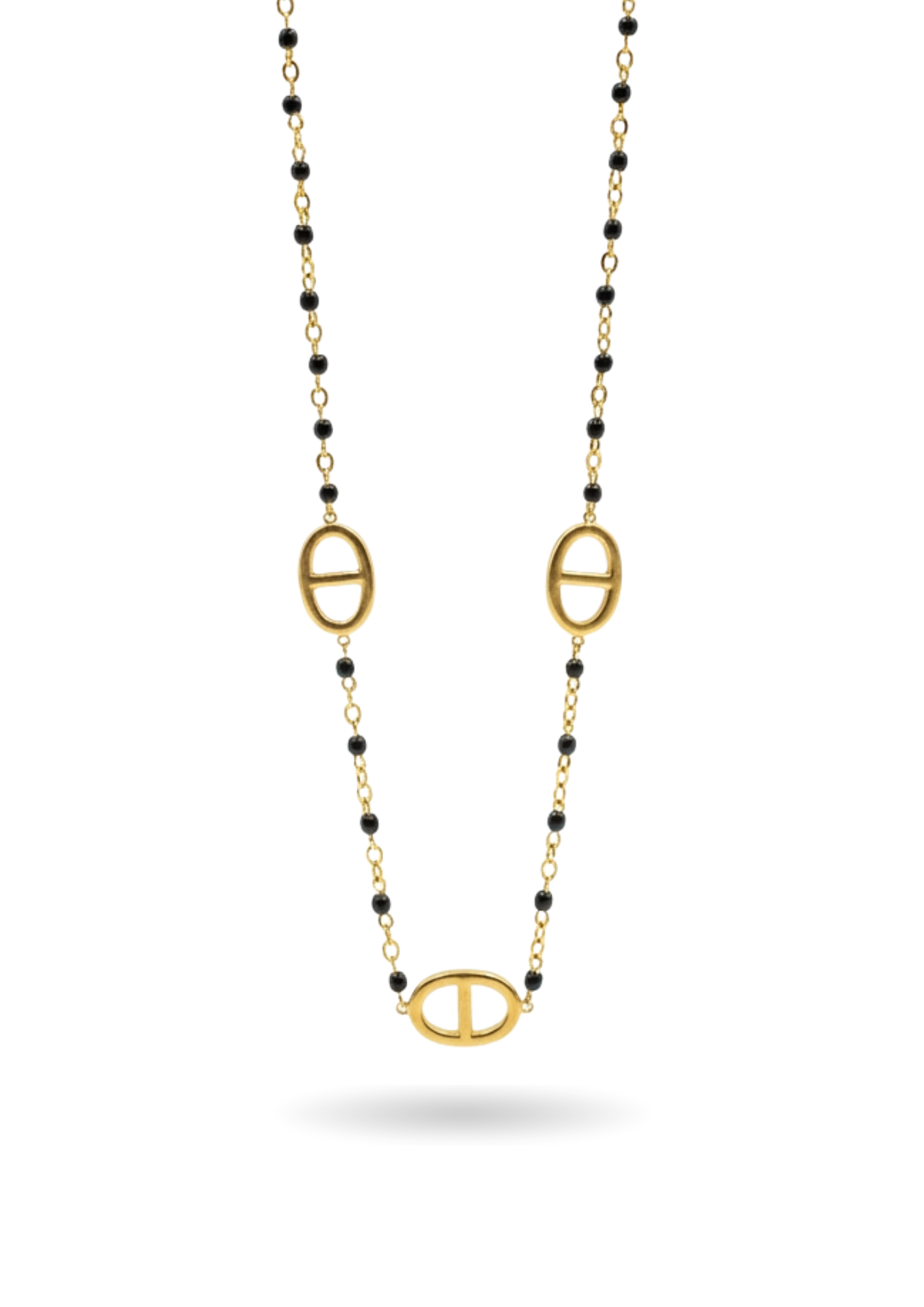 Collier Acier Inoxydable Maille Marine Couleur