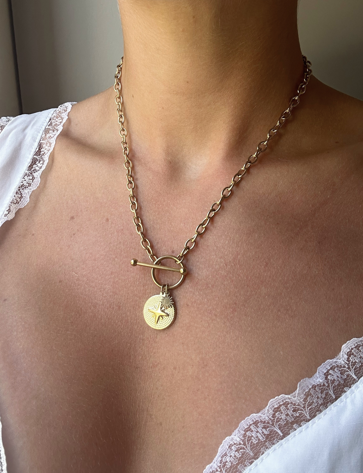 AÏNHOA | Collier acier inoxydable