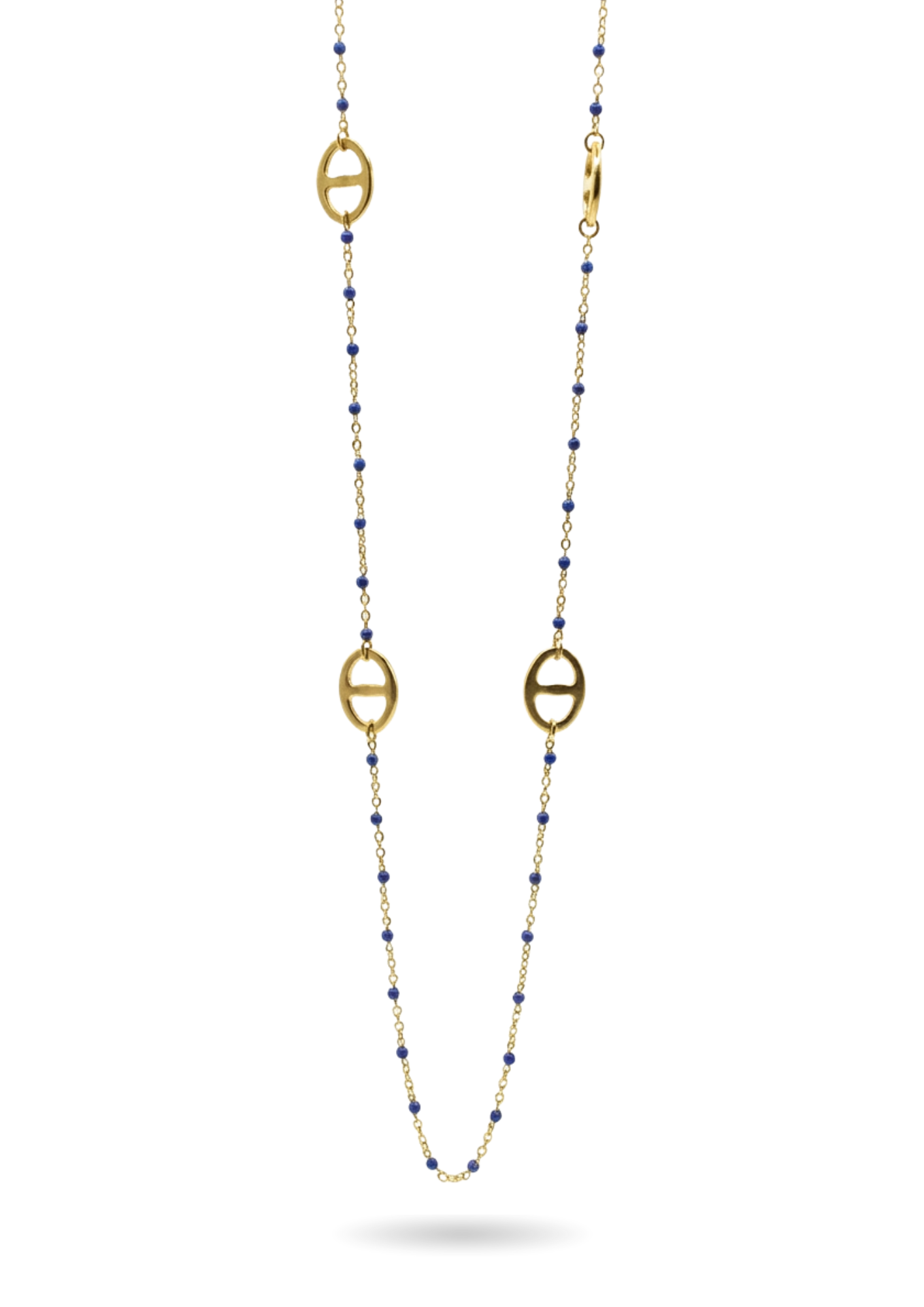 Sautoir Acier Inoxydable Maille Marine Couleur pas cher
