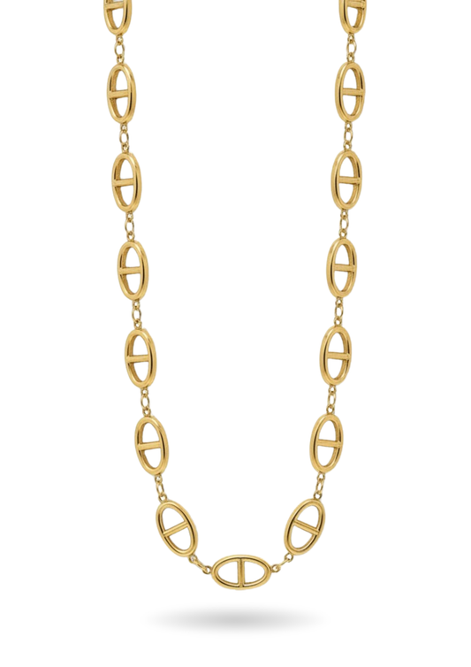 Collier Acier Inoxydable Maille Marine