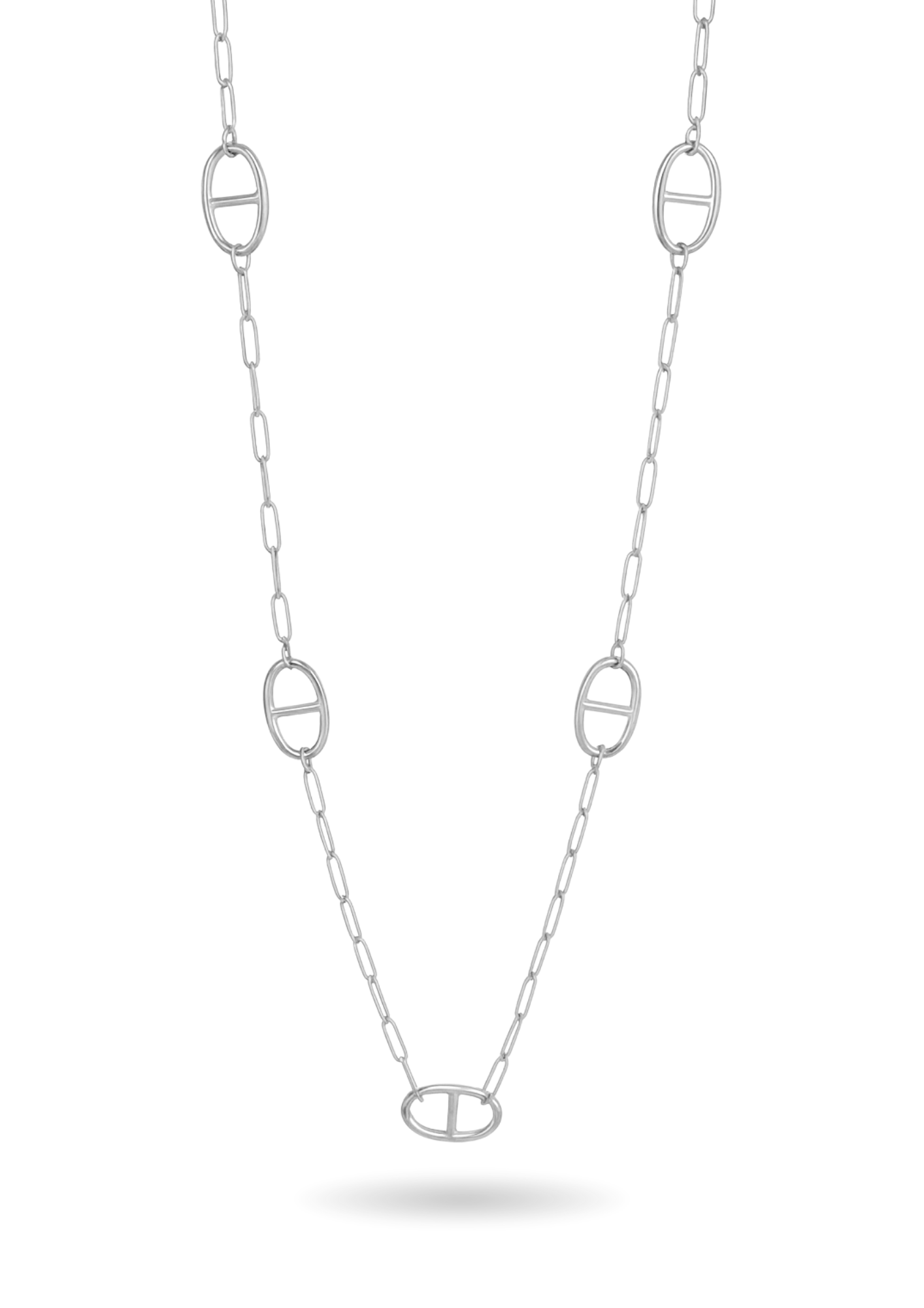 Sautoir Acier Inoxydable Ovale