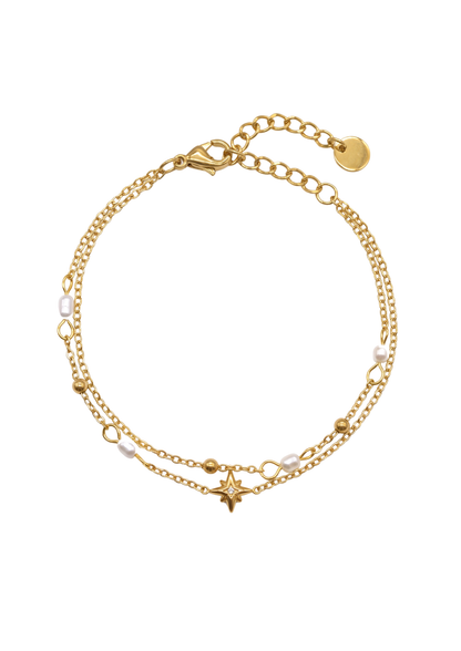 Bracelet Acier Inoxydable Double Chaîne