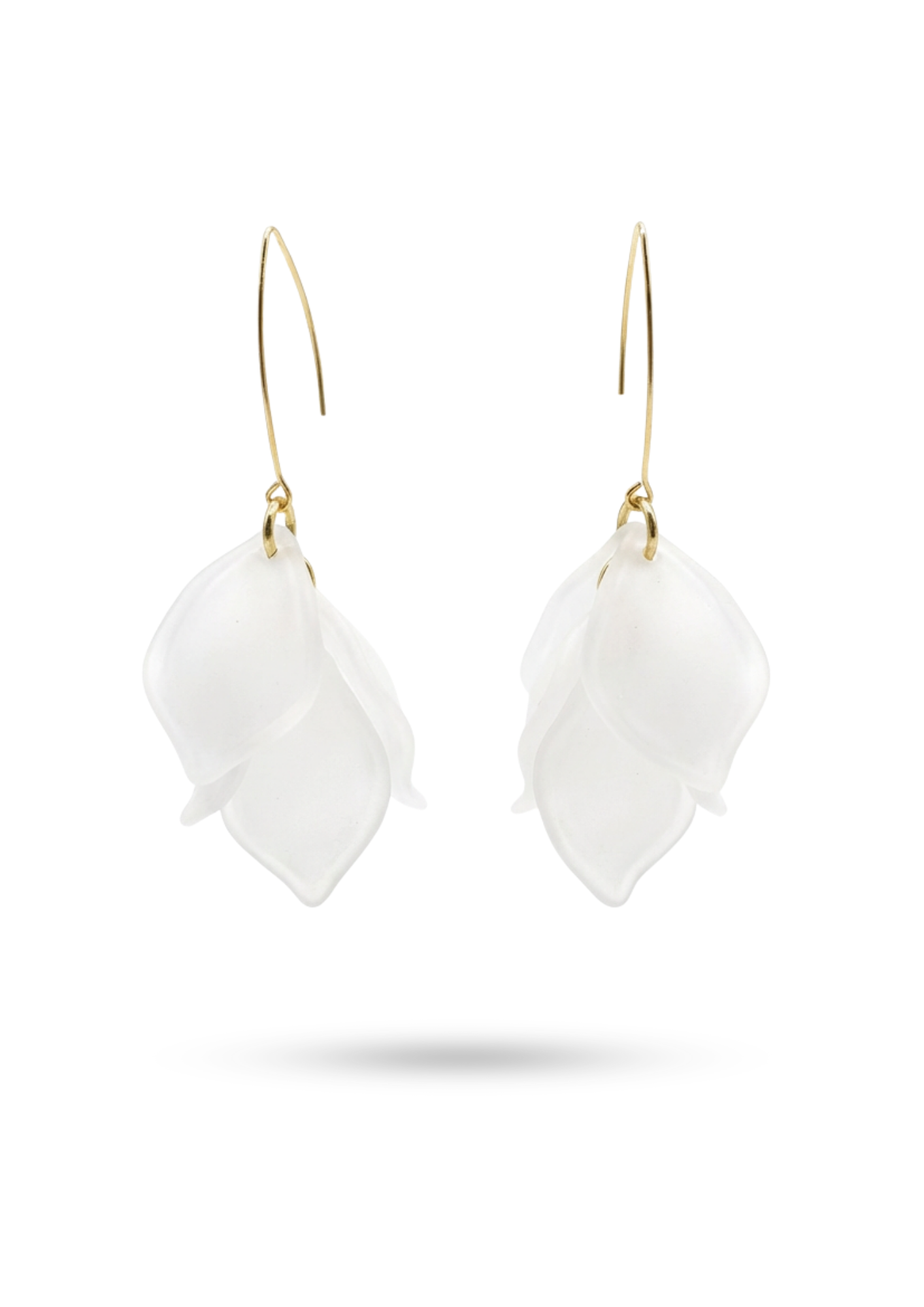 Boucles d'Oreilles Acier Inoxydable Pétale