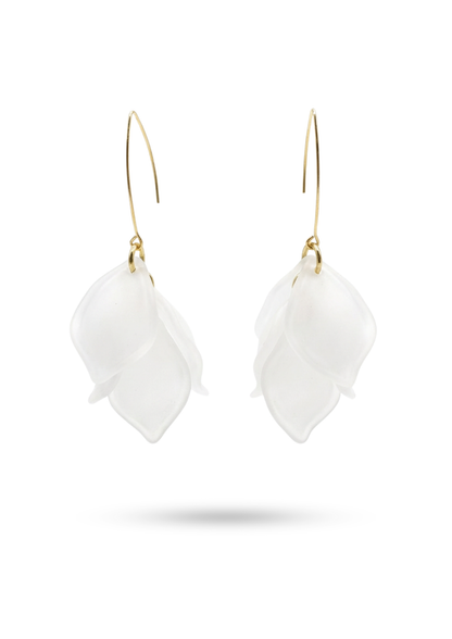 Boucles d'Oreilles Acier Inoxydable Pétale