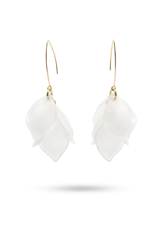 Boucles d'Oreilles Acier Inoxydable Pétale