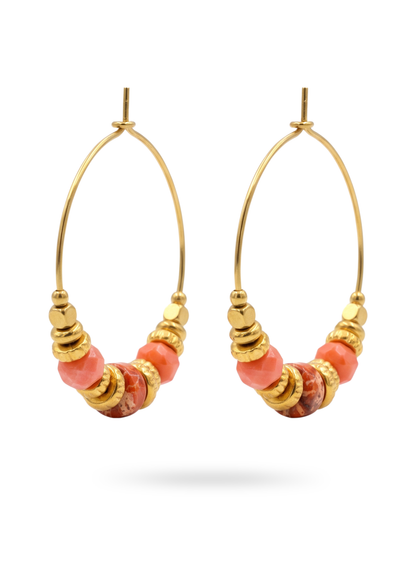 Boucles d'Oreilles Acier Inoxydable Calie