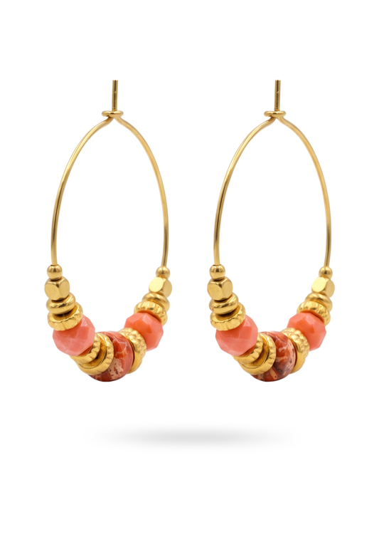 Boucles d'Oreilles Acier Inoxydable Calie