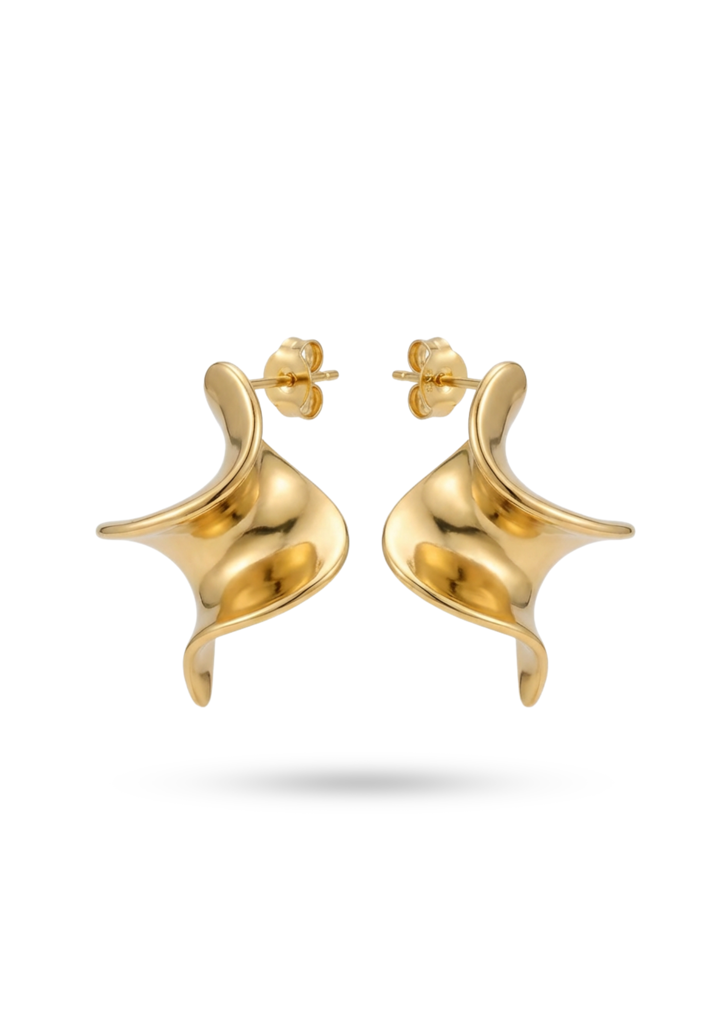 Boucles d'Oreilles Acier Inoxydable Tortillon