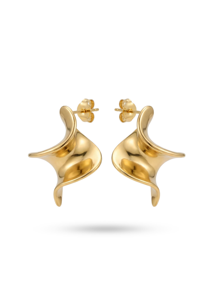 Boucles d'Oreilles Acier Inoxydable Tortillon