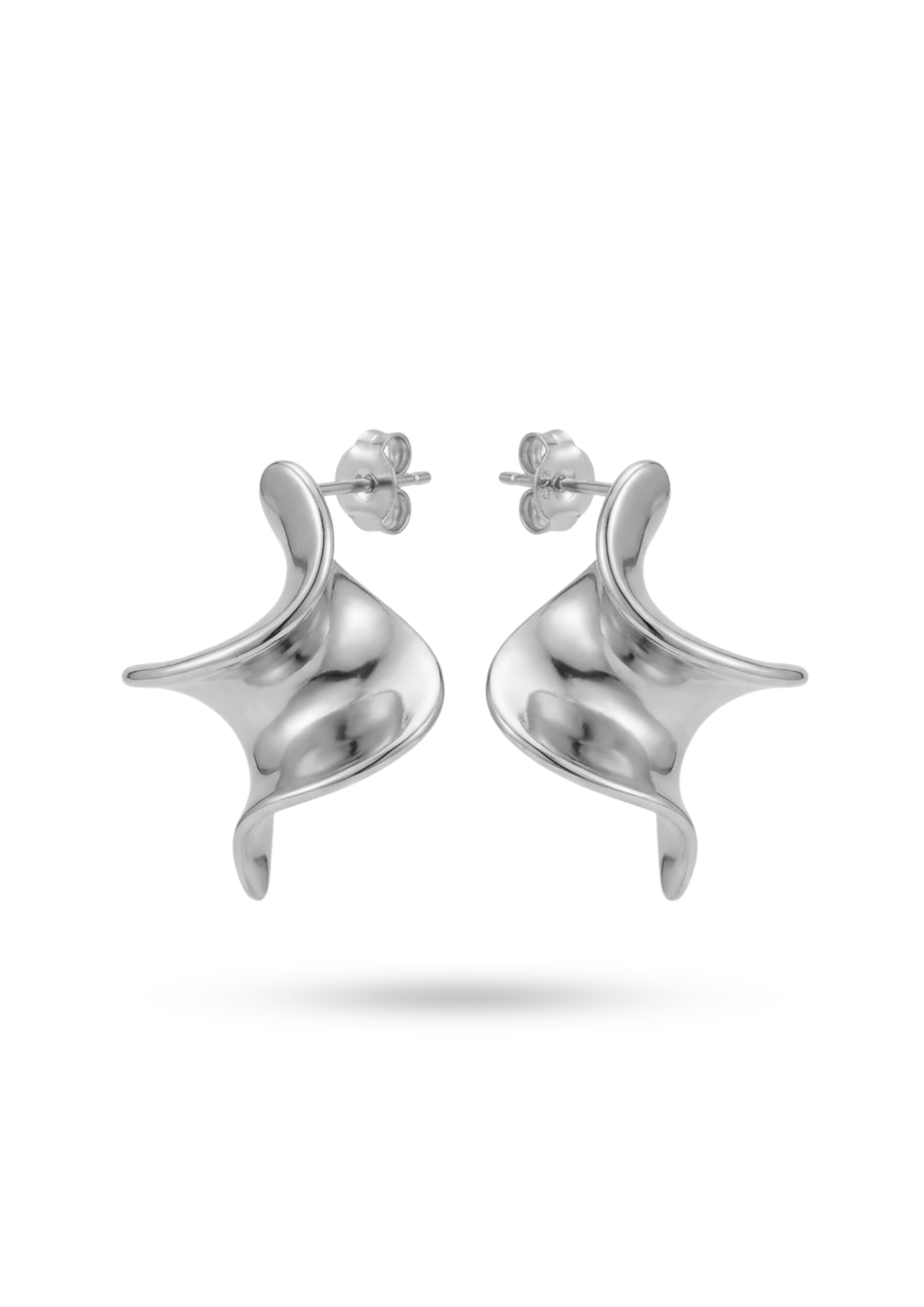 Boucles d'Oreilles Acier Inoxydable Tortillon