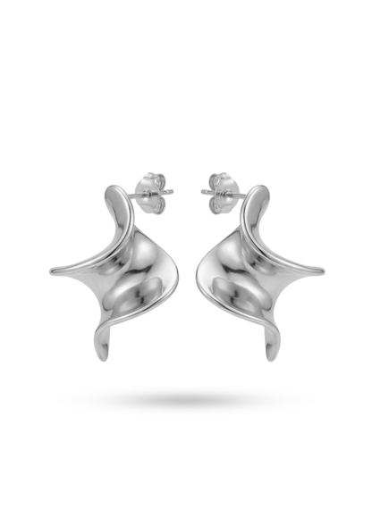 Boucles d'Oreilles Acier Inoxydable Tortillon