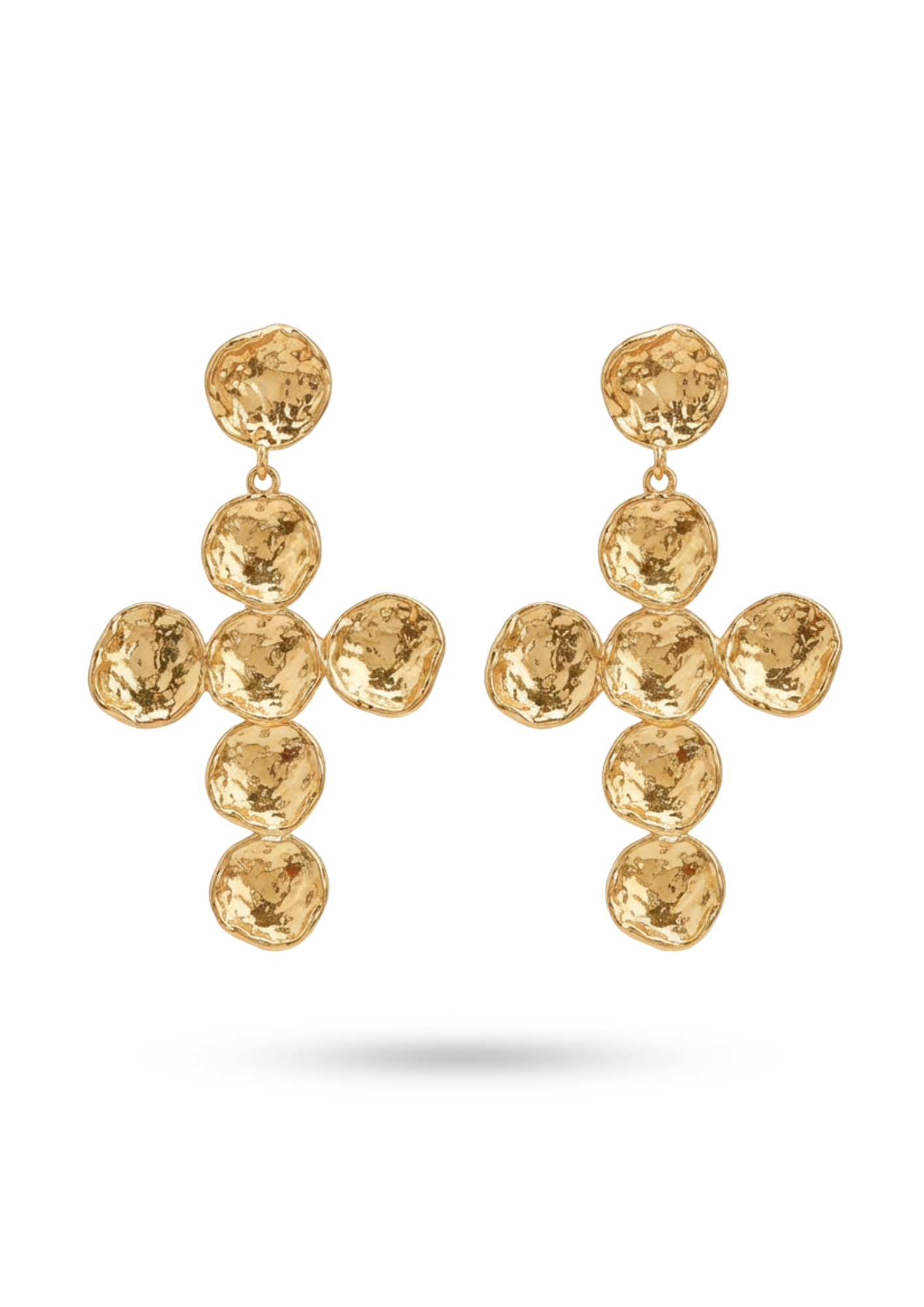 Boucles d'Oreilles Acier Inoxydable Croix