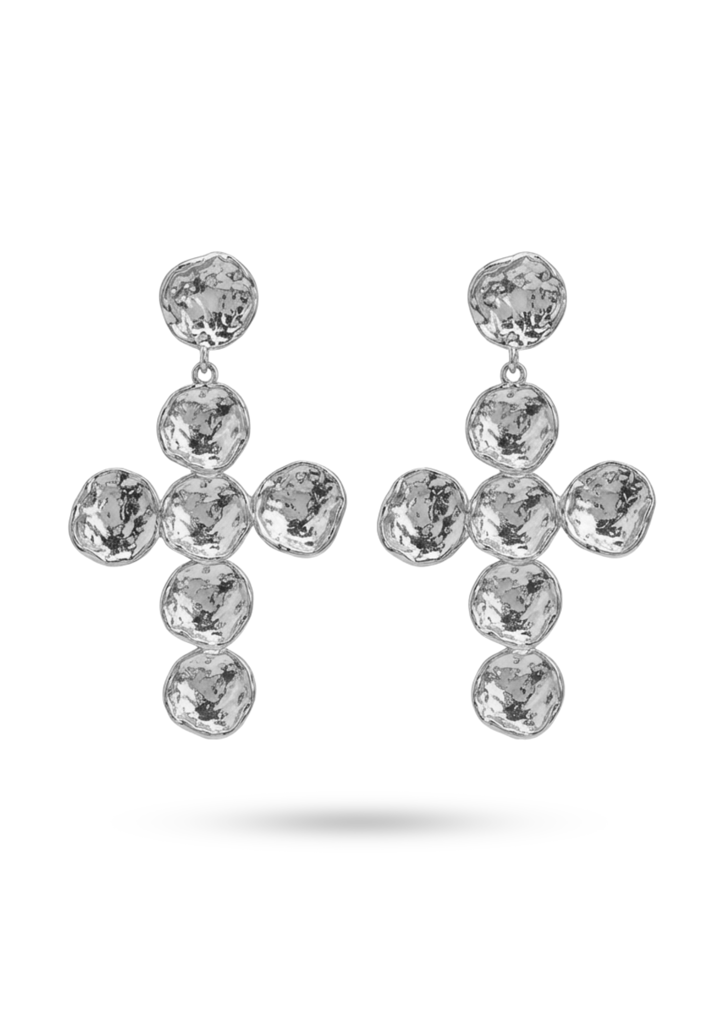 Boucles d'Oreilles Acier Inoxydable Croix