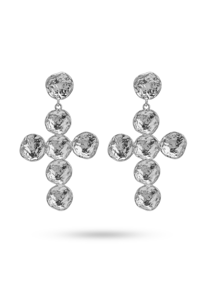 Boucles d'Oreilles Acier Inoxydable Croix