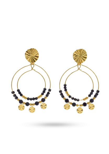 Boucles d'Oreilles Acier Inoxydable Perles Bohème pas cher