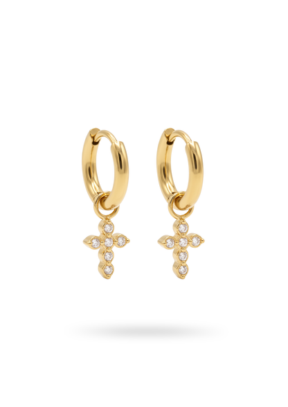 Boucles d'Oreilles Acier Inoxydable Chrétienne