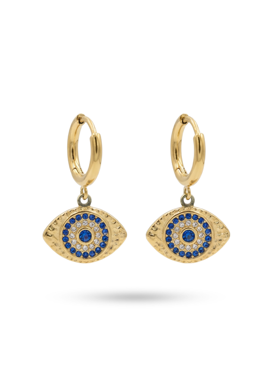 Boucles d'Oreilles Acier Inoxydable Œil Protecteur