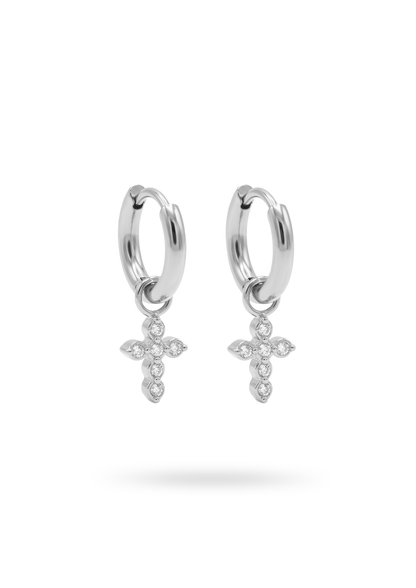 Boucles d'Oreilles Acier Inoxydable Chrétienne