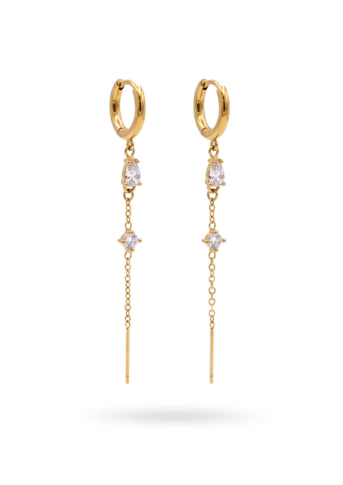 Boucles d'Oreilles Acier Inoxydable Pendante