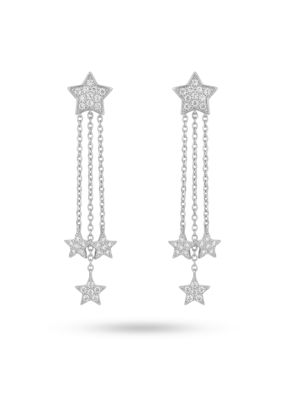 Boucles d'Oreilles Pendantes Étoile