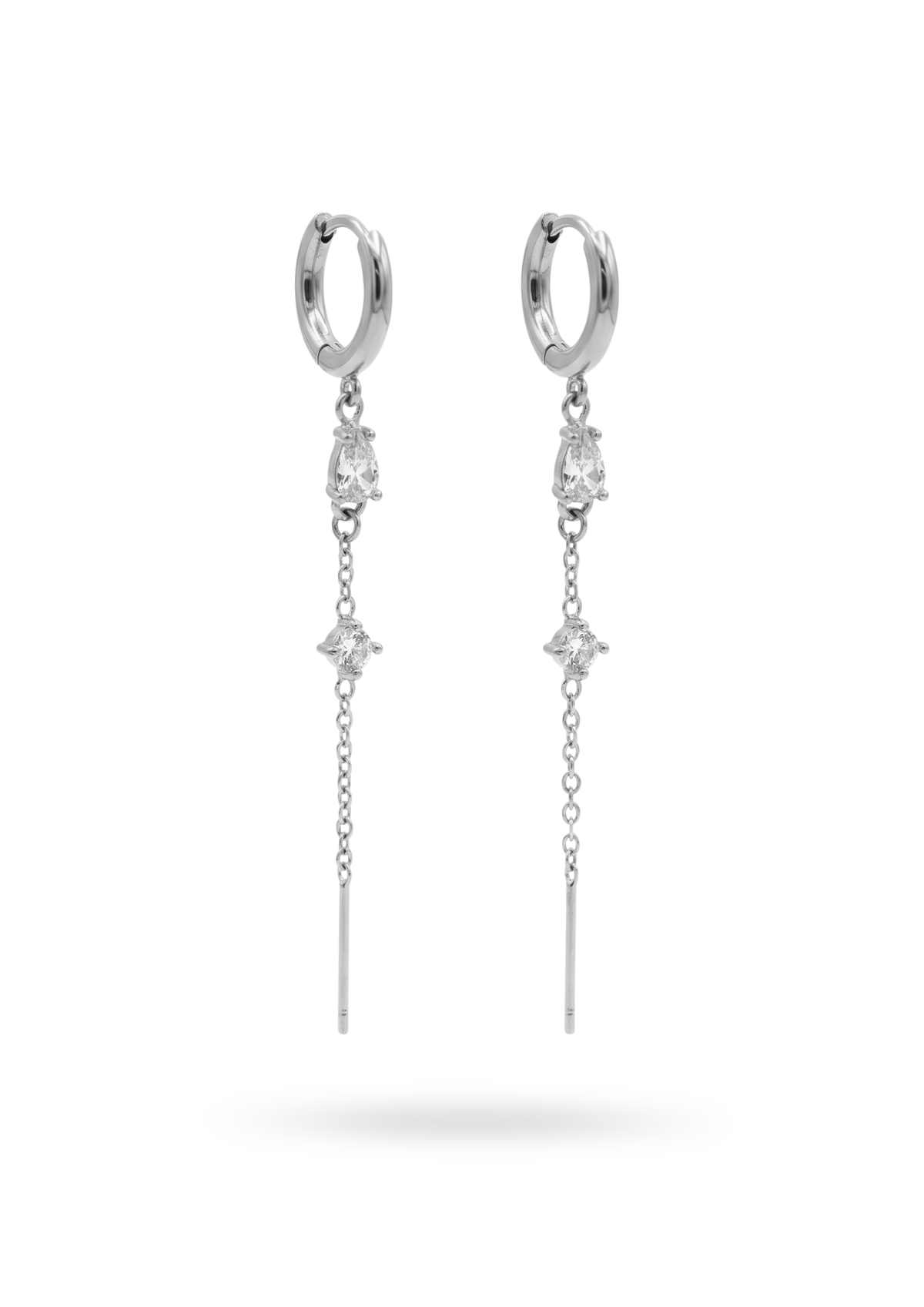 Boucles d'Oreilles Acier Inoxydable Pendante
