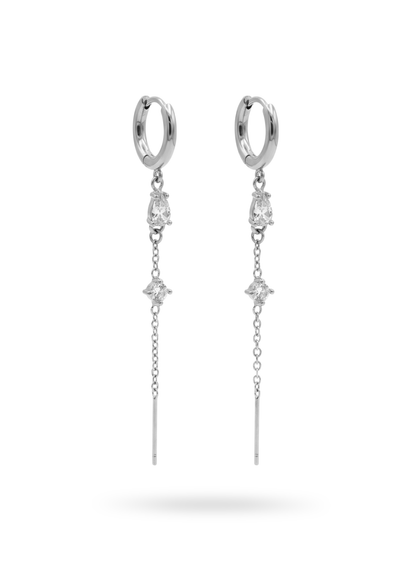Boucles d'Oreilles Acier Inoxydable Pendante