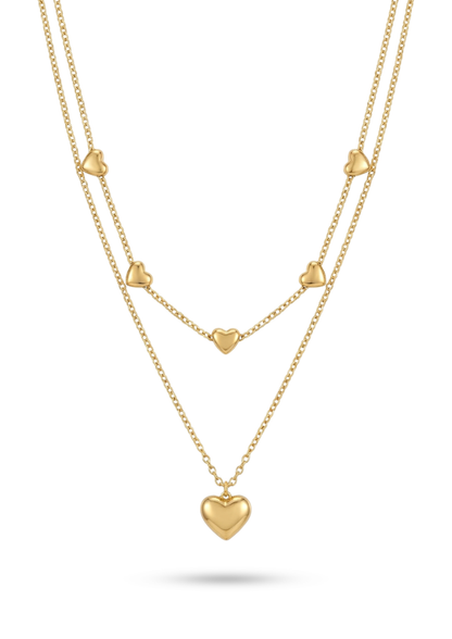 Collier Double Rang Acier Inoxydable