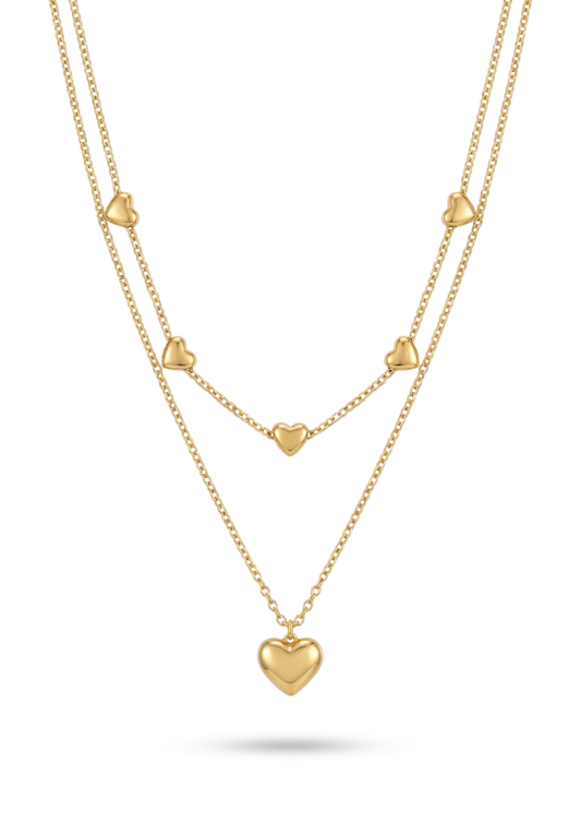 Collier Double Rang Acier Inoxydable