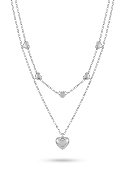Collier Double Rang Acier Inoxydable