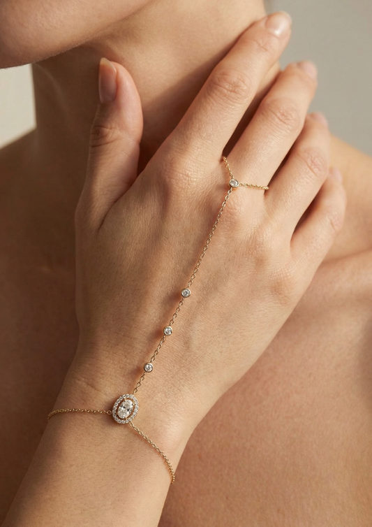 Chaîne de Main Zircon Design