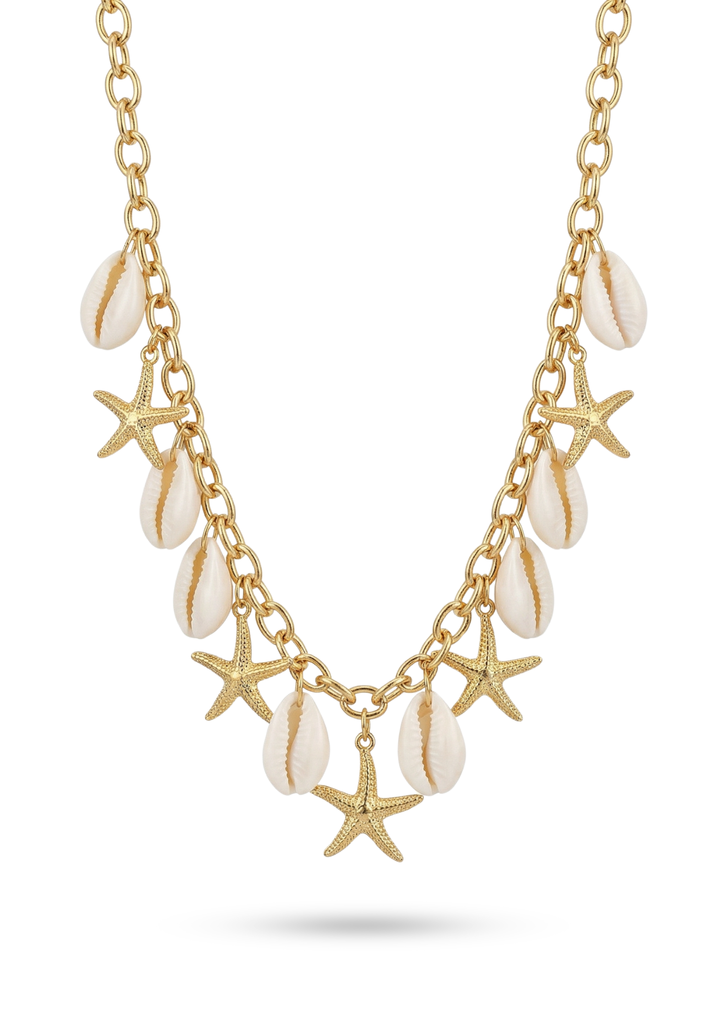 Collier Charms Étoile de Mer Cauris