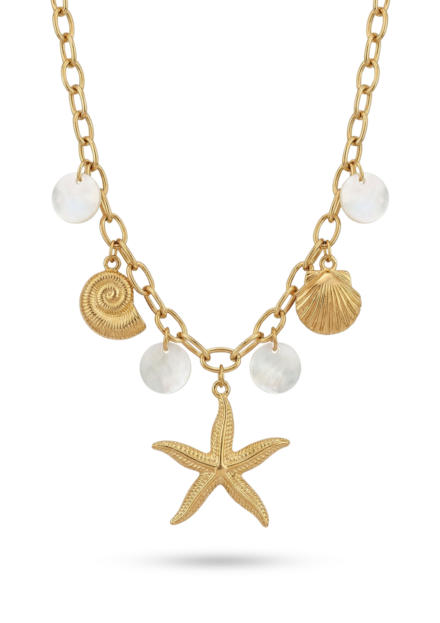 Collier Charms Été Nacre