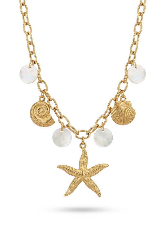 Collier Charms Été Nacre