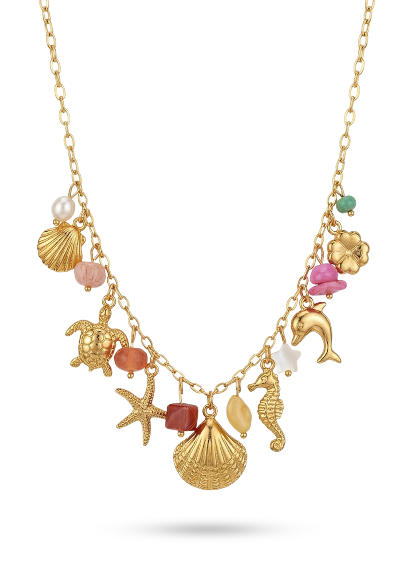 Collier Charms Summer Multicolore
