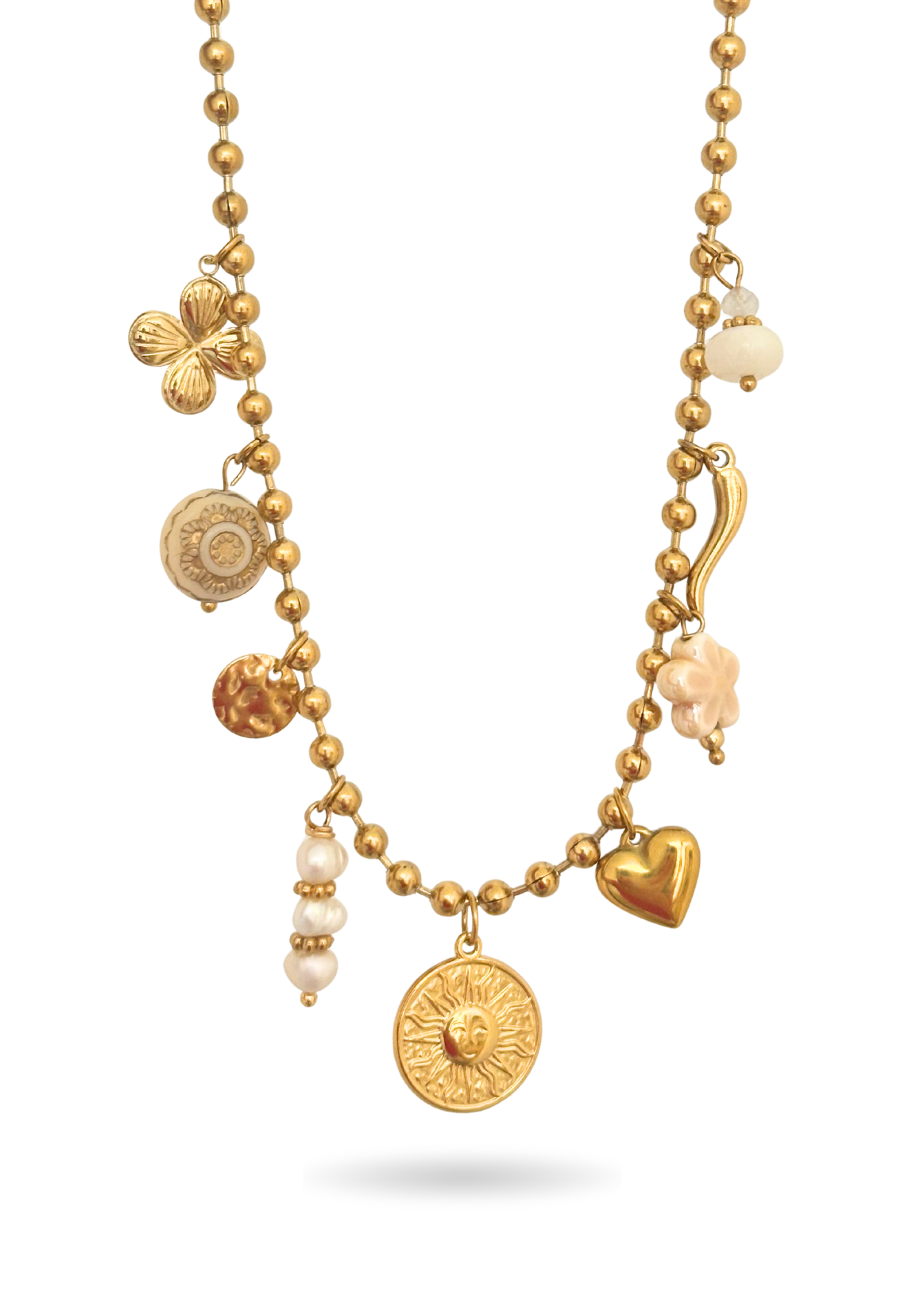 Collier Charms Blanc