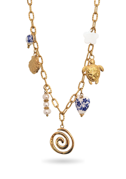 Collier Charms Marine