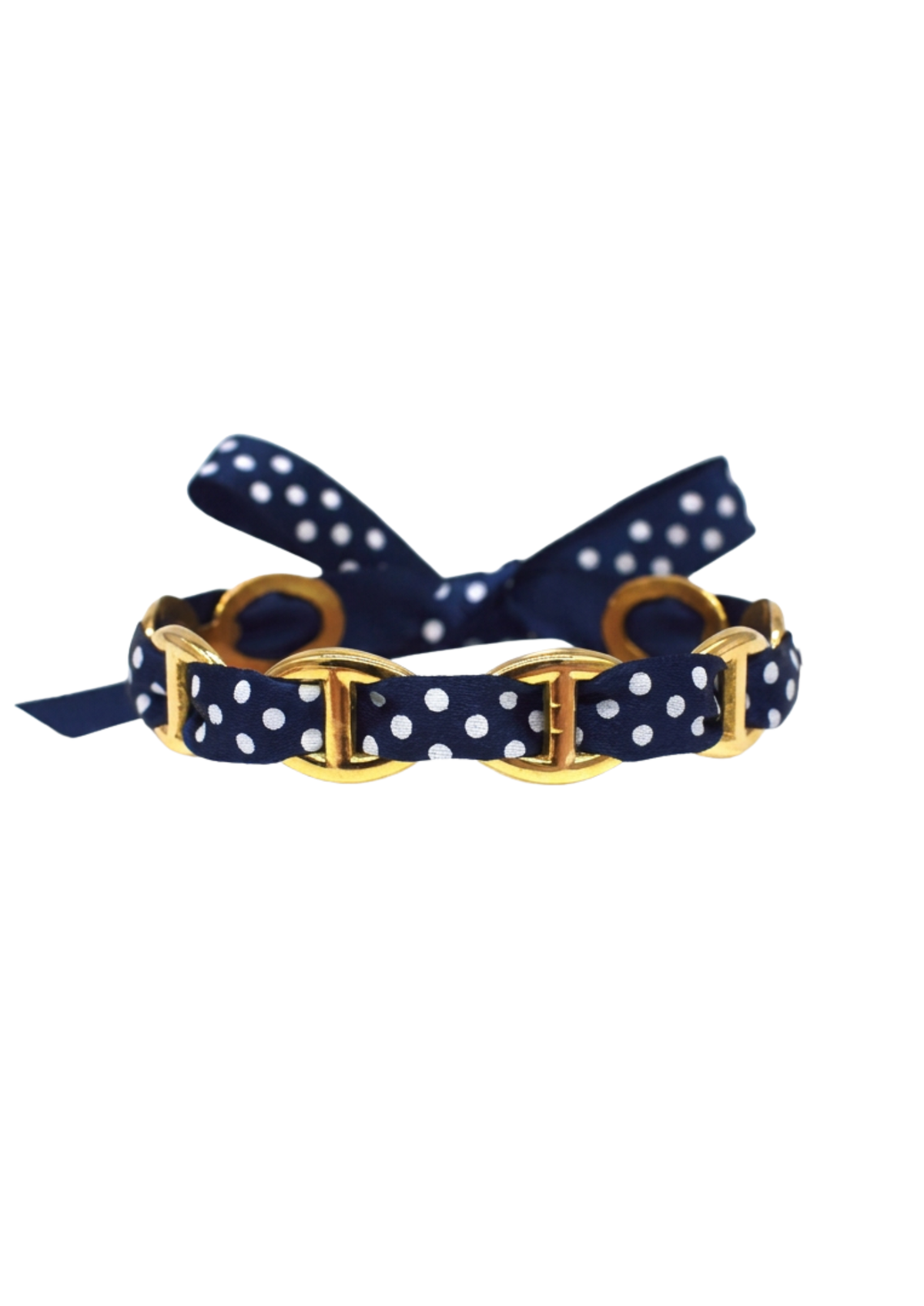 Jonc Acier Inoxydable Maille Marine Tissu Pois pas cher