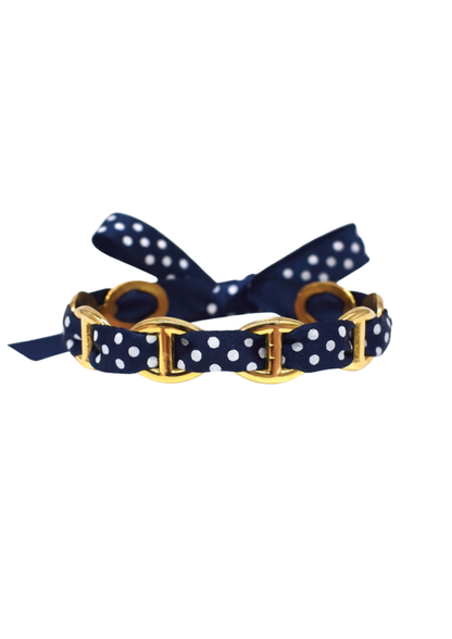 Jonc Acier Inoxydable Maille Marine Tissu Pois pas cher
