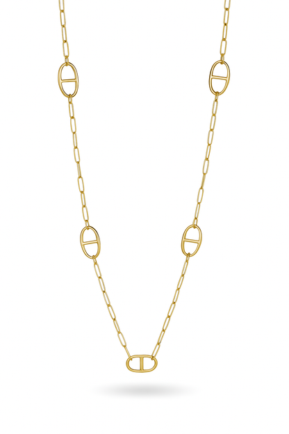 Sautoir Acier Inoxydable Ovale