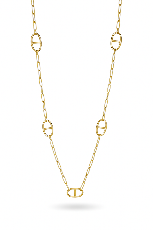 Sautoir Acier Inoxydable Ovale