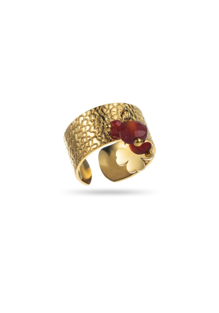 Bague Breloque Rouge
