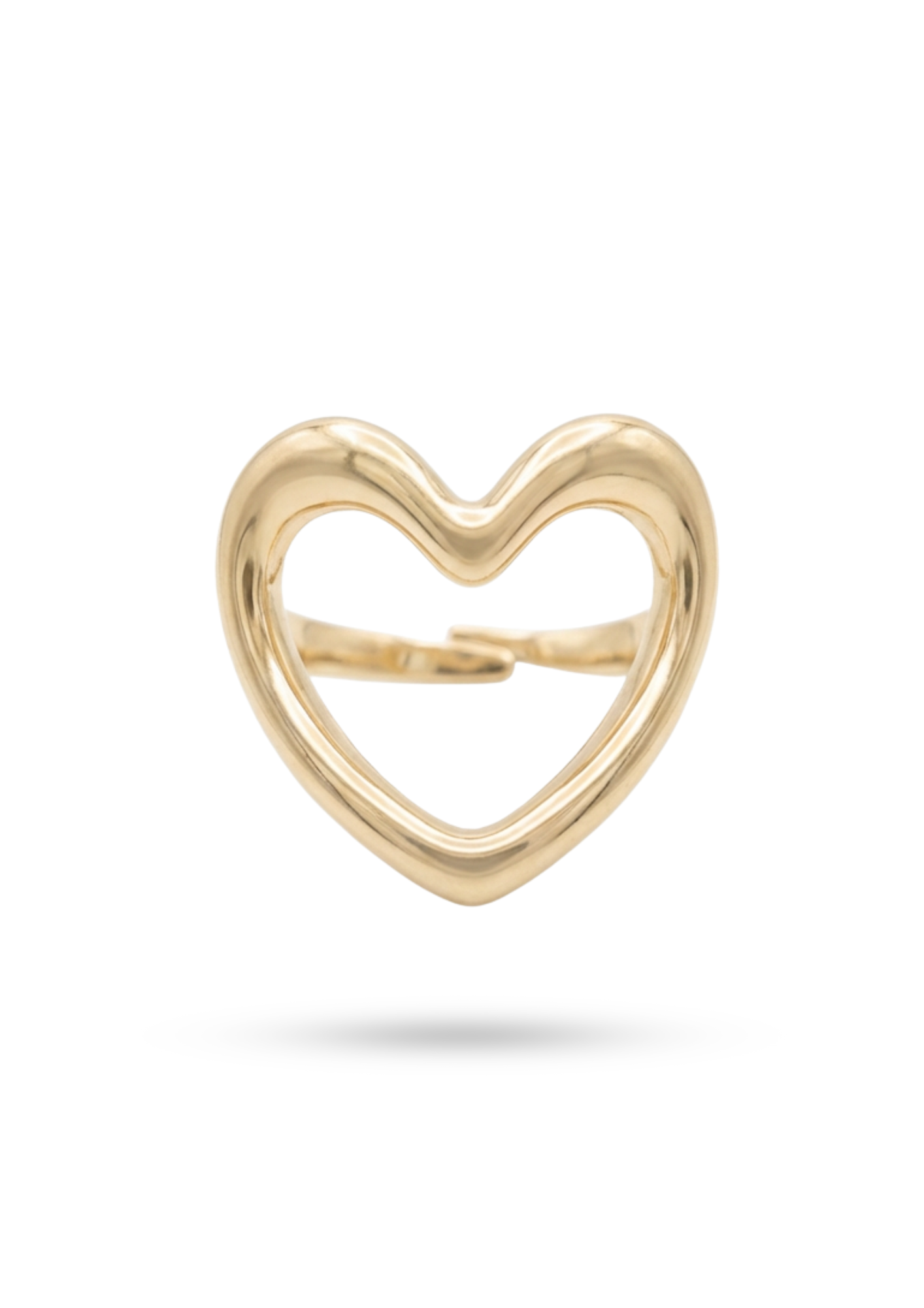 Bague Acier Inoxydable Cœur Ajouré