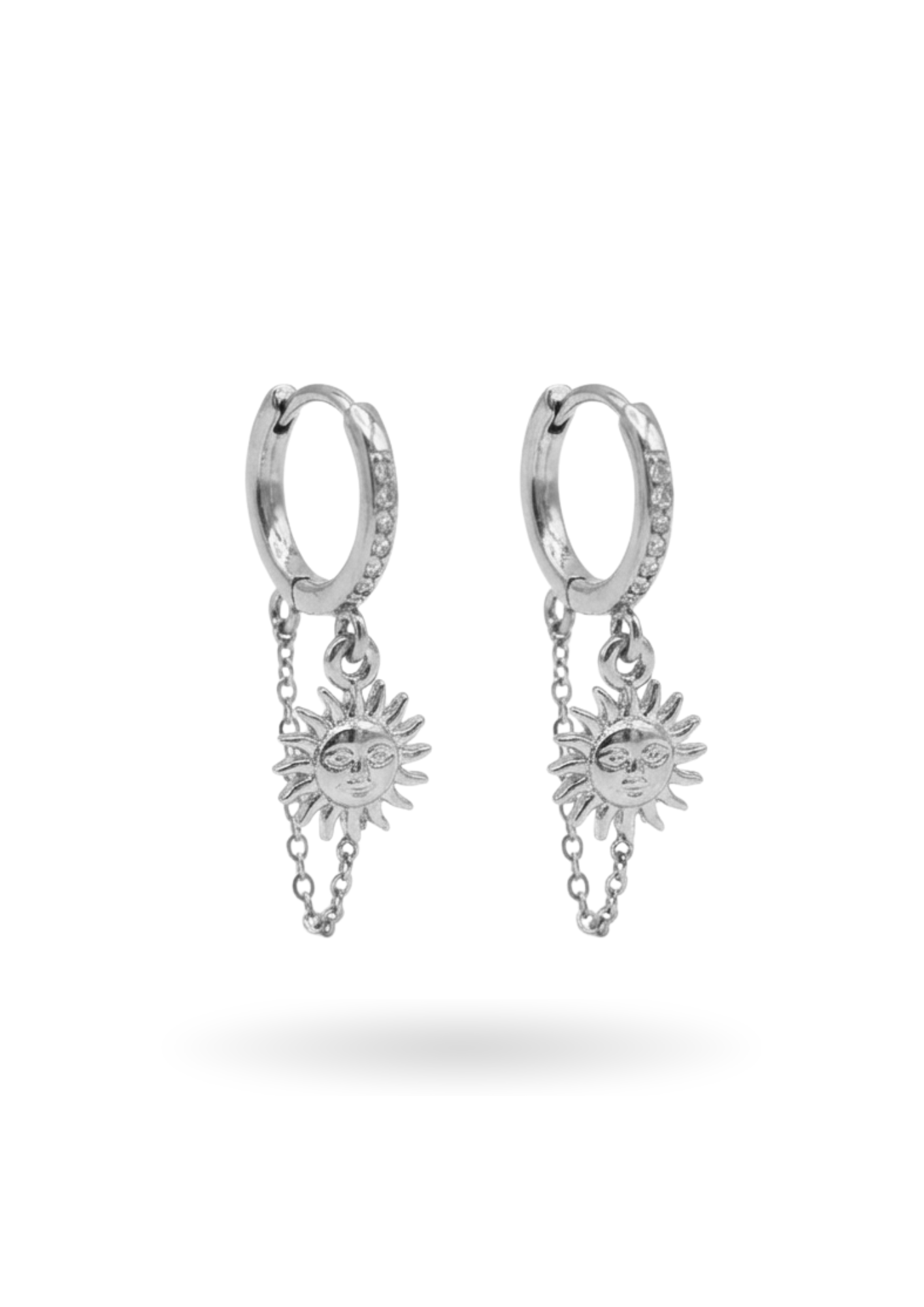 Boucles d'Oreilles Acier Inoxydable Mini Soleil